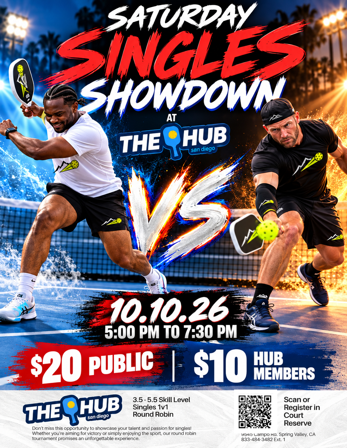 Photo 1 of Saturday Singles Showdown - 10/10