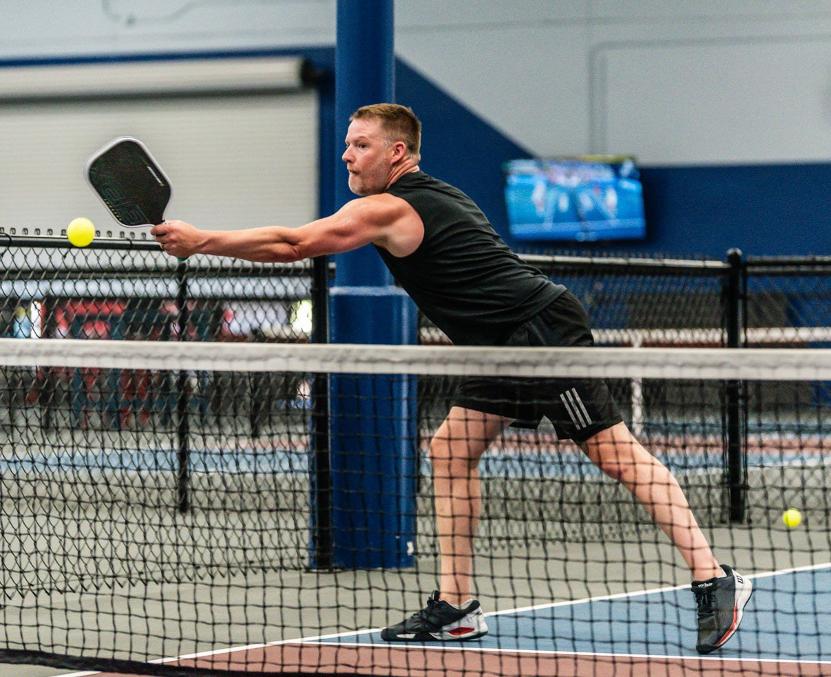 Backhand at the net